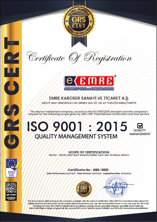 ISO Sertifikası